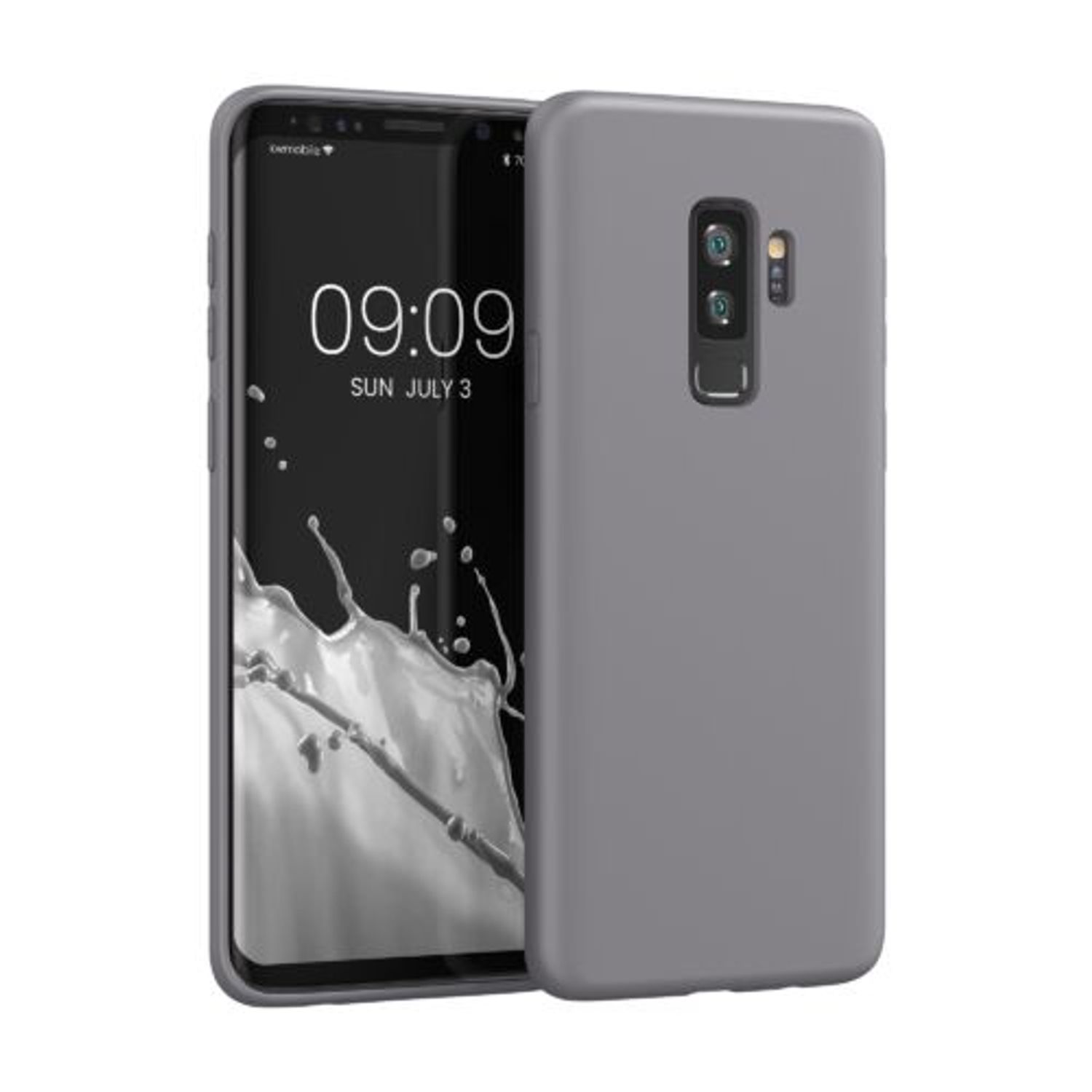 Husa pentru Samsung Galaxy S9 Plus, Silicon, Gri, 56684.155, Kwmobile fotografia produsului