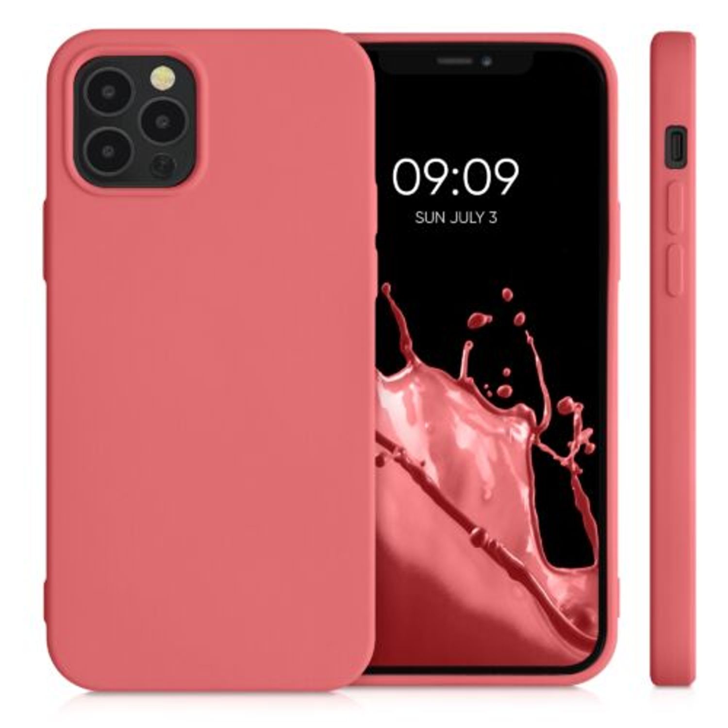 Husa pentru iPhone 12/iPhone 12 Pro, Silicon, Roz, 53844.219 fotografia produsului View 2 L