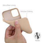 Husa pentru Apple iPhone 12/iPhone 12 Pro, Silicon, Crem, 53844.10 fotografia produsului View 4 S
