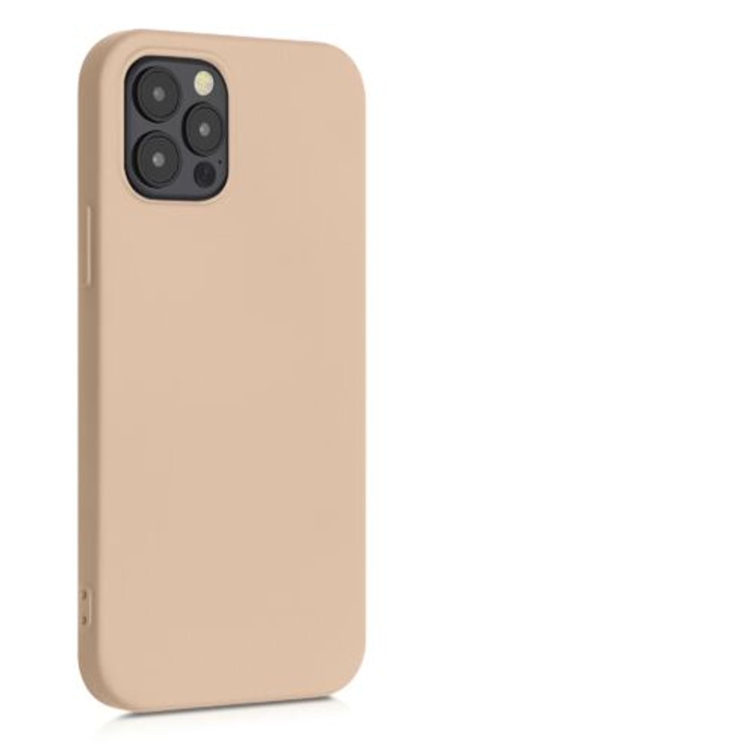 Husa pentru Apple iPhone 12/iPhone 12 Pro, Silicon, Crem, 53844.10 fotografia produsului View 9 L