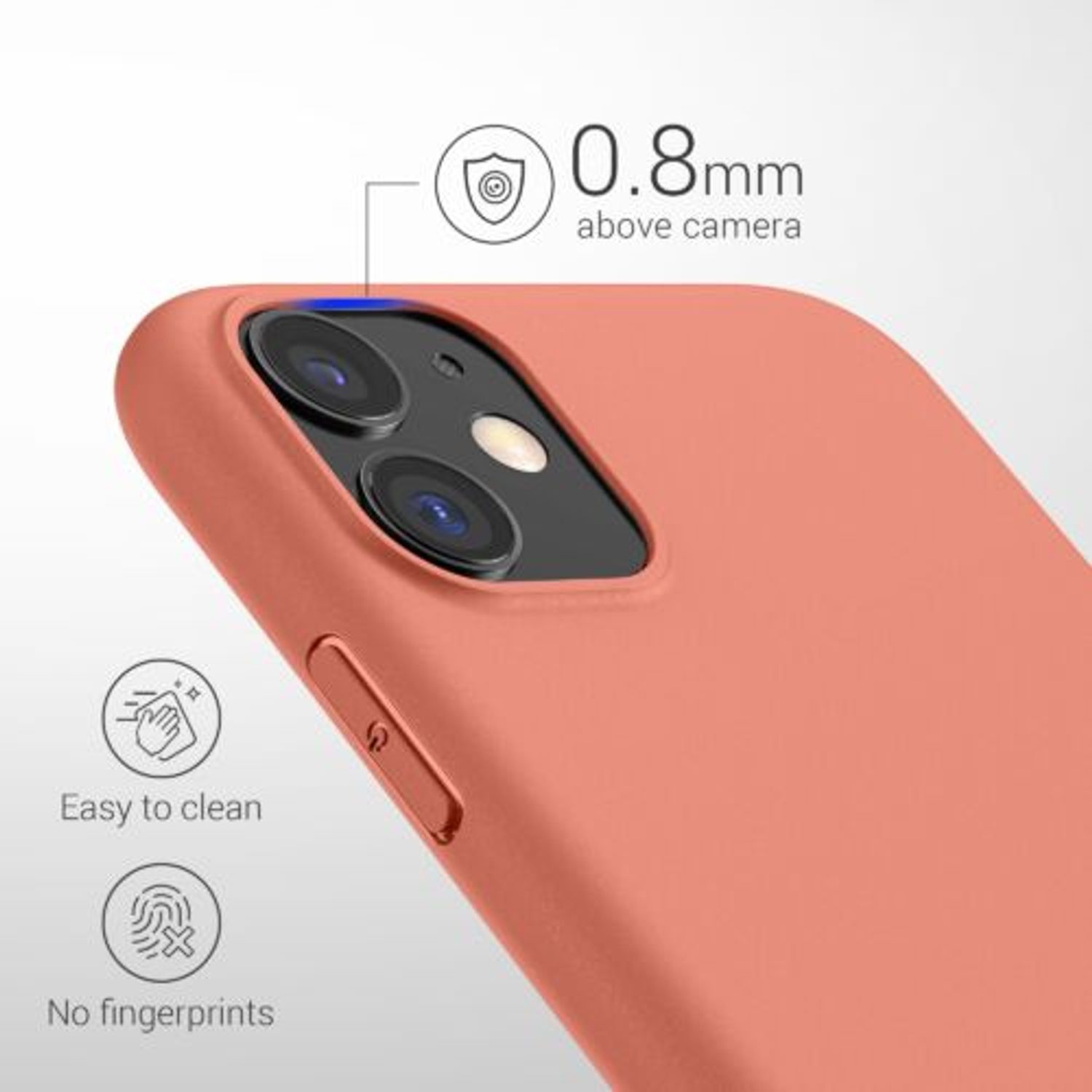 Husa pentru Apple iPhone 11, Silicon, Roz, 49787.215, Kwmobile fotografia produsului View 6 L