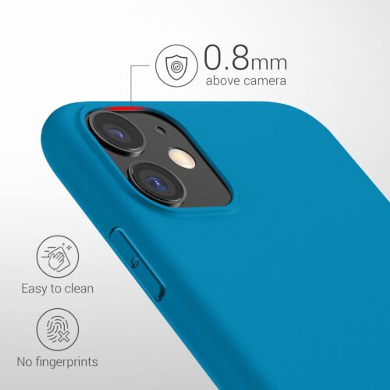 Husa pentru Apple iPhone 11, Silicon, Albastru, 49787.224, Kwmobile fotografia produsului View 5 L