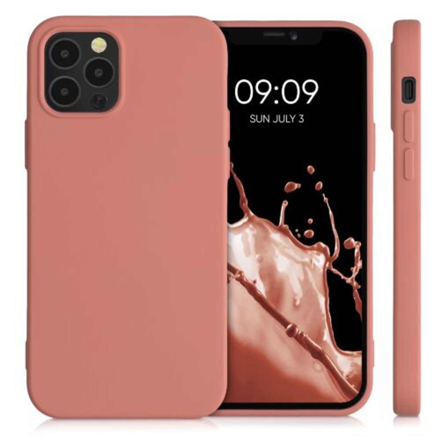 Husa pentru Apple iPhone 12/iPhone 12 Pro, Silicon, Roz, 53844.215 fotografia produsului View 2 L