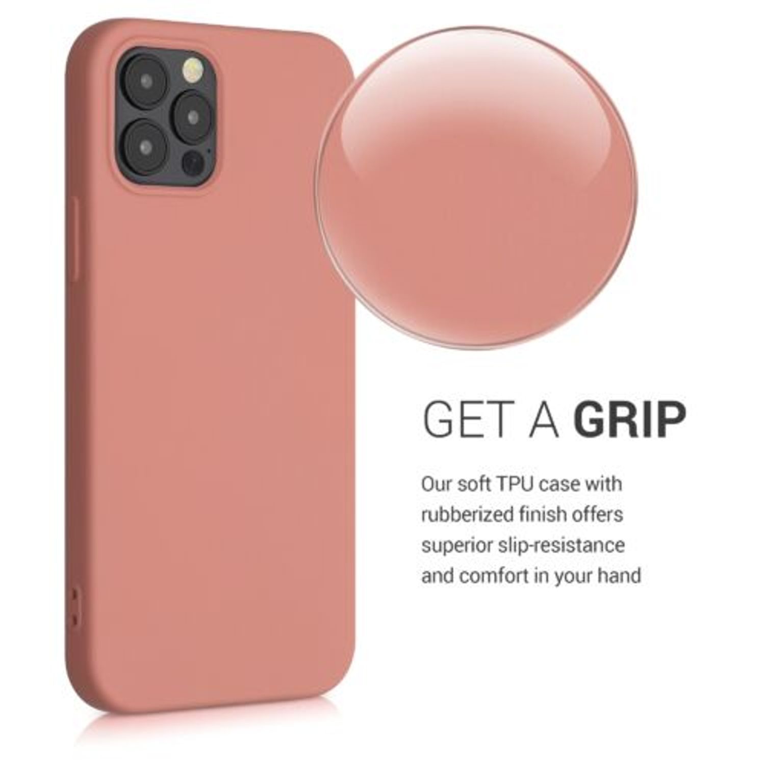 Husa pentru Apple iPhone 12/iPhone 12 Pro, Silicon, Roz, 53844.215 fotografia produsului View 5 L