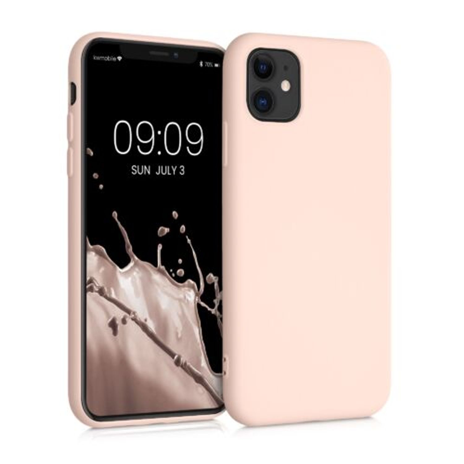Husa pentru Apple iPhone 11, Silicon, Roz, 50791.225, Kwmobile fotografia produsului