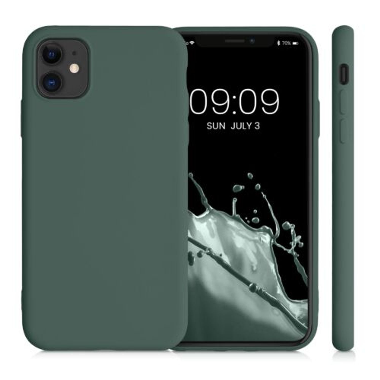 Husa pentru Apple iPhone 11, Silicon, Verde, 50791.171, Kwmobile fotografia produsului View 2 L