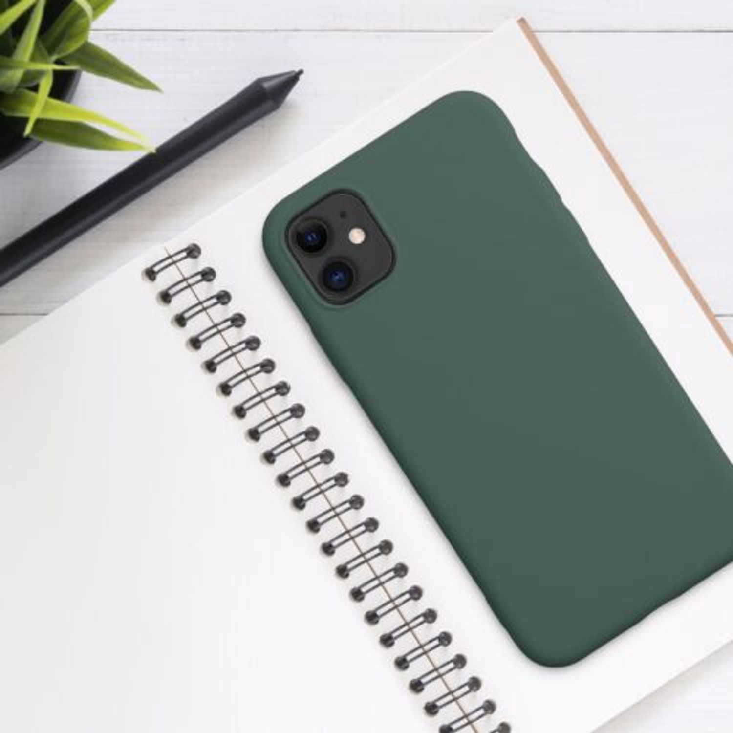 Husa pentru Apple iPhone 11, Silicon, Verde, 50791.171, Kwmobile fotografia produsului View 6 L