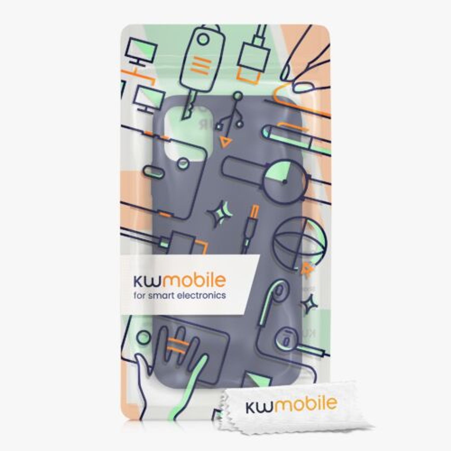 Husa pentru Apple iPhone 11, Silicon, Mov, 50791.186, Kwmobile fotografia produsului View 7 L