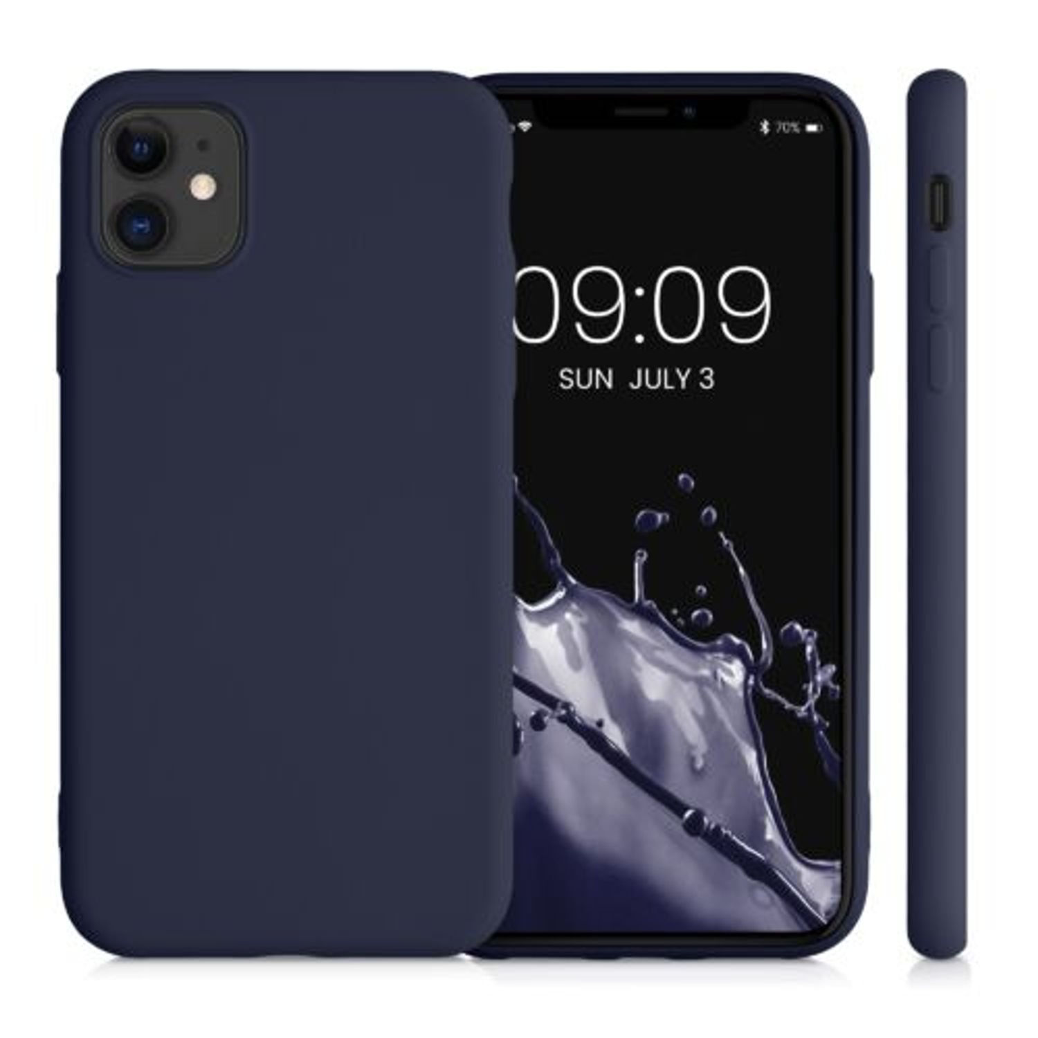 Husa pentru Apple iPhone 11, Silicon, Mov, 50791.186, Kwmobile fotografia produsului View 2 L