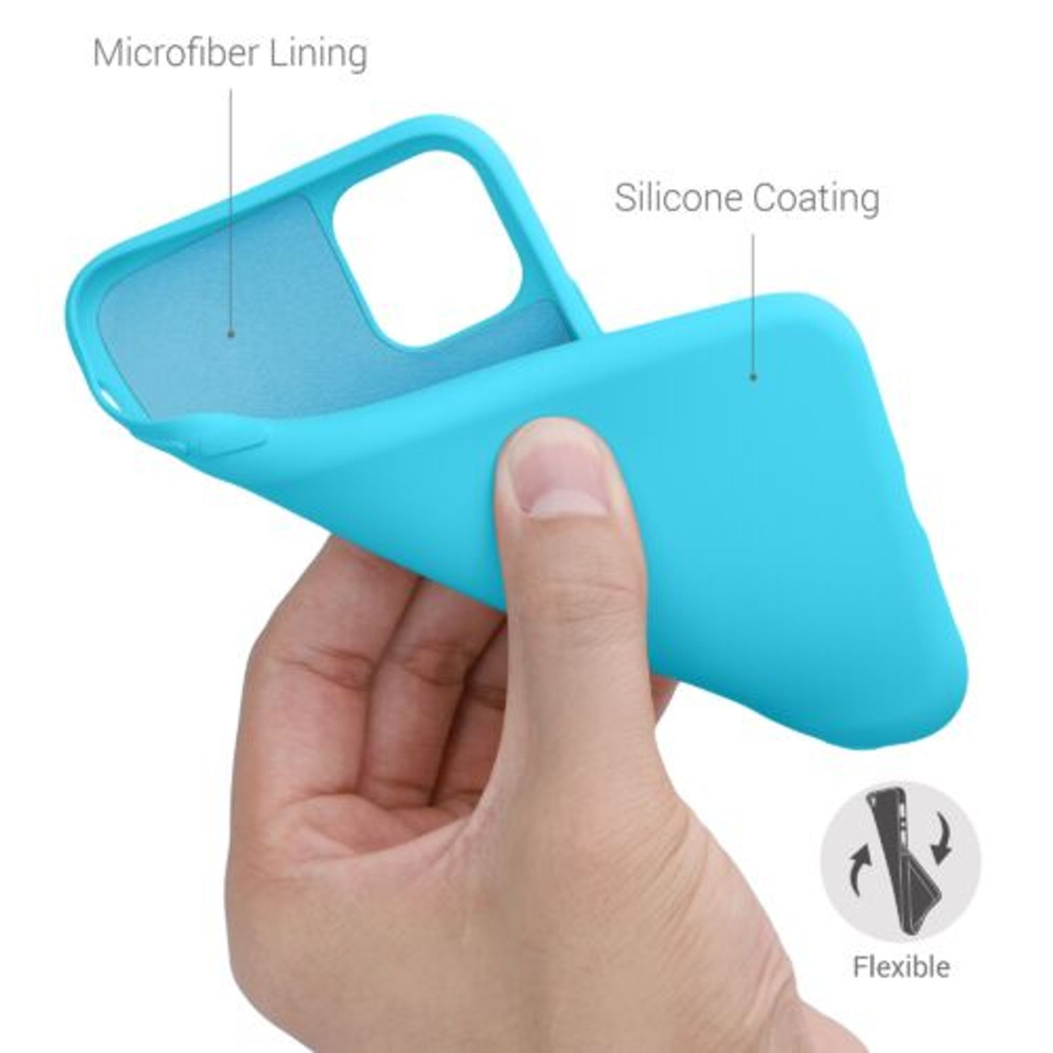 Husa pentru Apple iPhone 11, Silicon, Albastru, 50791.223, Kwmobile fotografia produsului View 5 L