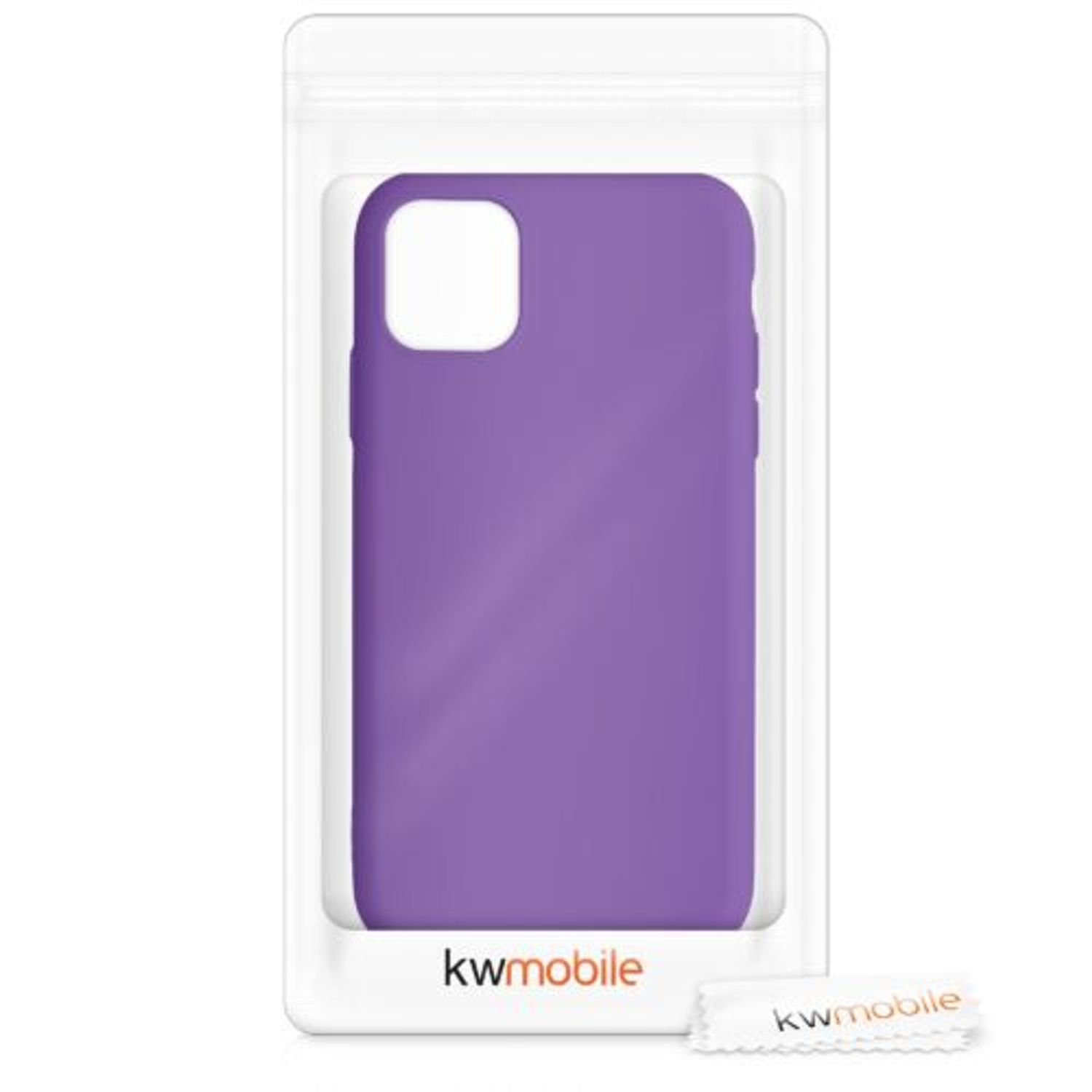 Husa pentru Apple iPhone 11, Silicon, Mov, 50791.221, Kwmobile fotografia produsului View 12 L