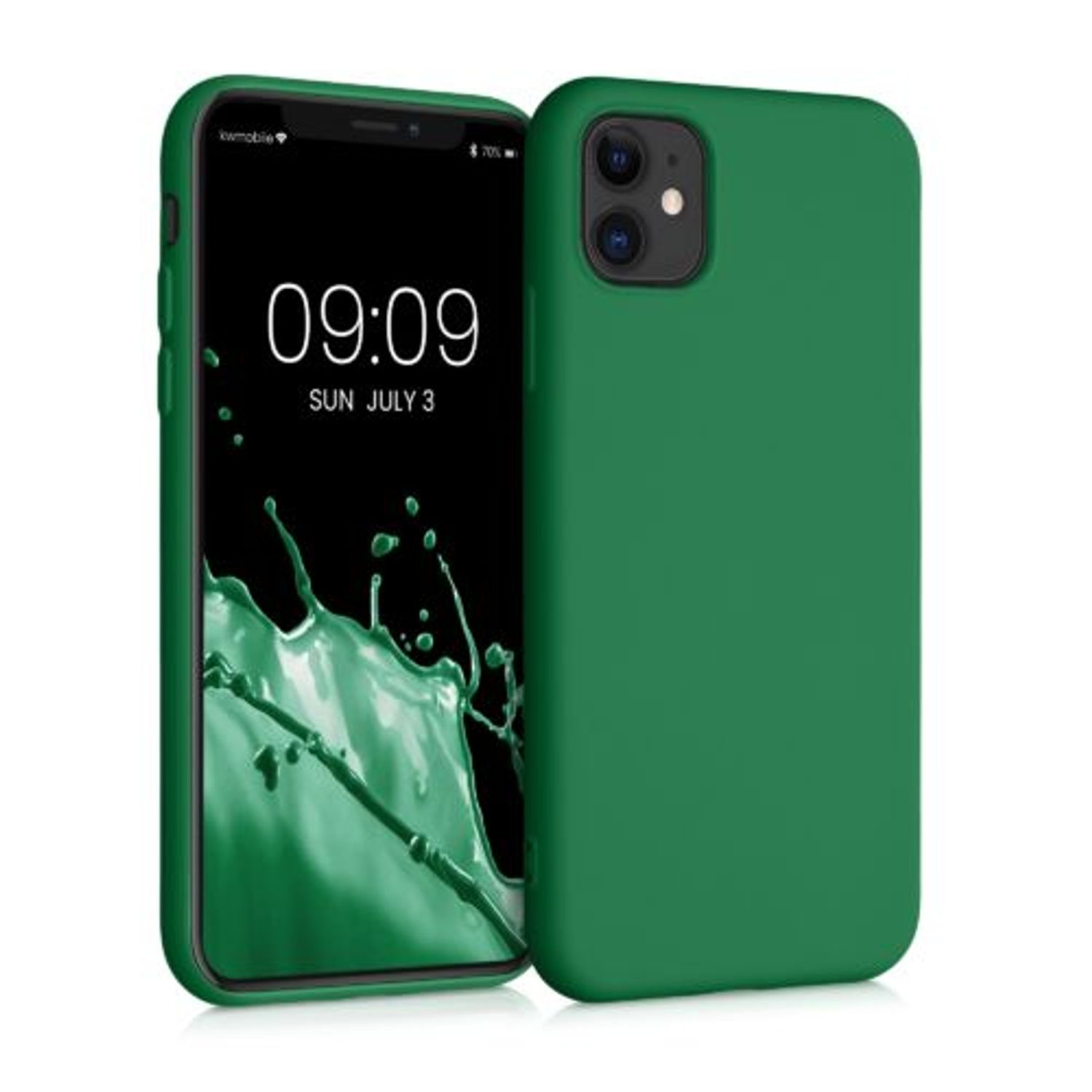 Husa pentru Apple iPhone 11, Silicon, Verde, 50791.227, Kwmobile fotografia produsului