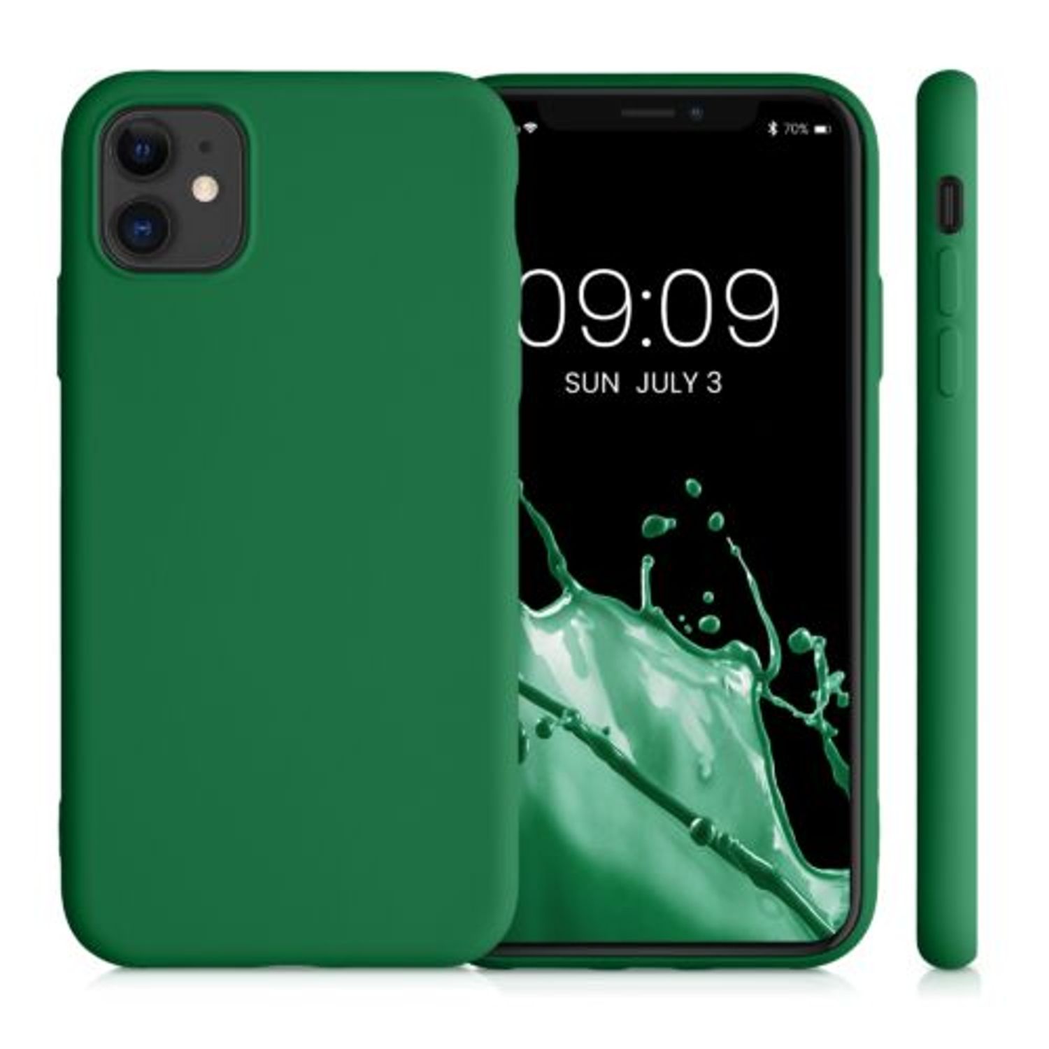 Husa pentru Apple iPhone 11, Silicon, Verde, 50791.227, Kwmobile fotografia produsului View 5 L