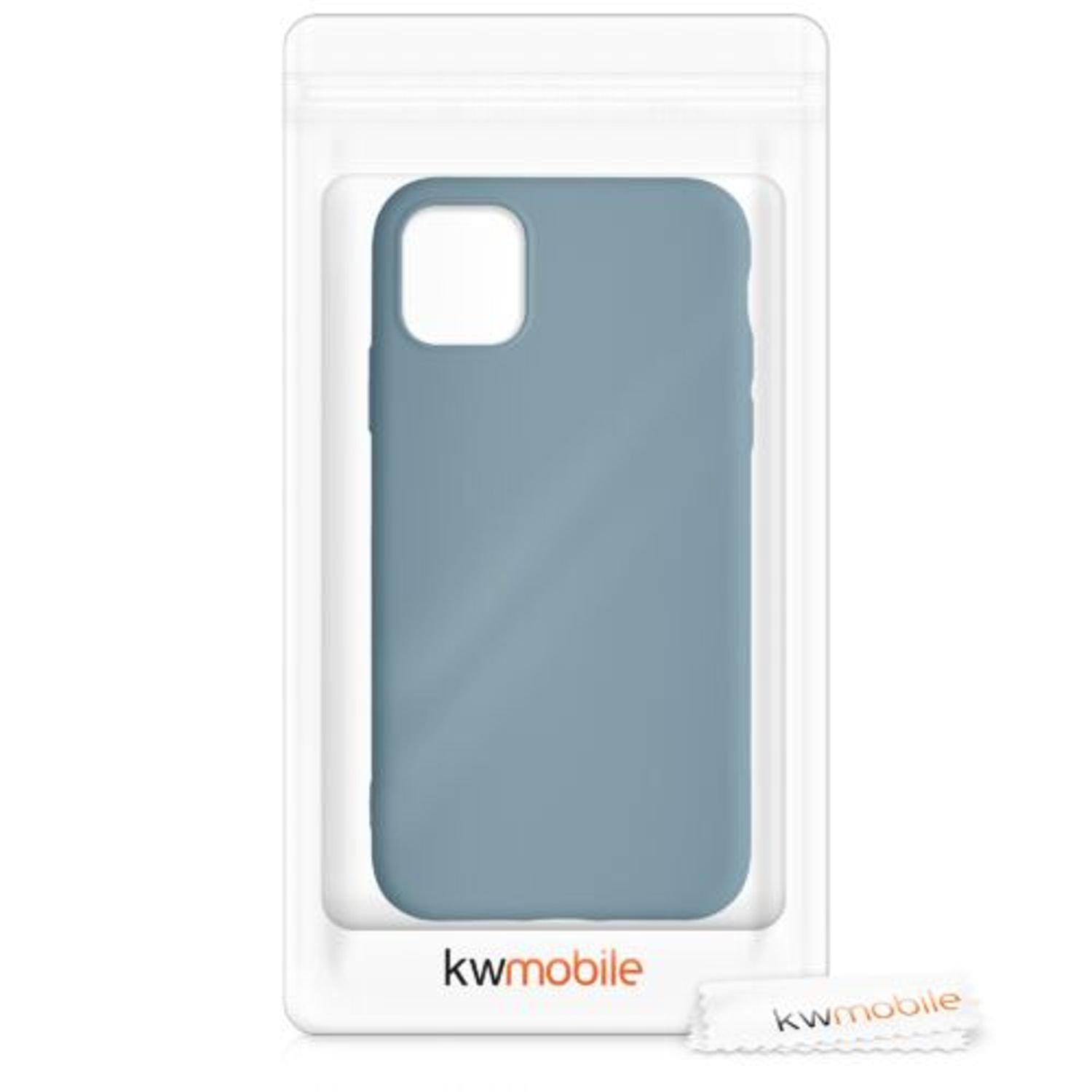 Husa pentru Apple iPhone 11, Silicon, Albastru, 50791.206, Kwmobile fotografia produsului View 7 L