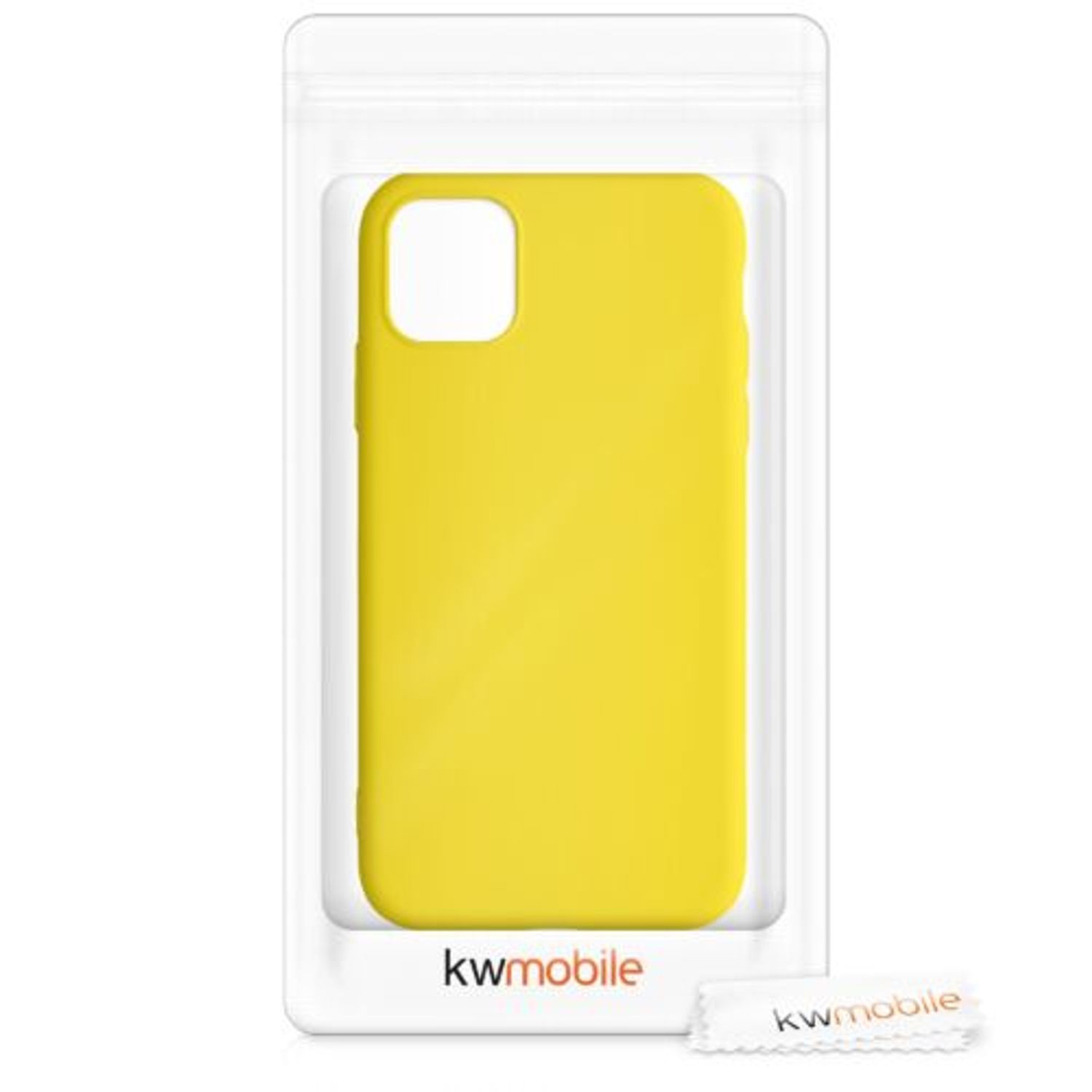 Husa pentru Apple iPhone 11, Silicon, Galben, 50791.165, Kwmobile fotografia produsului View 8 L