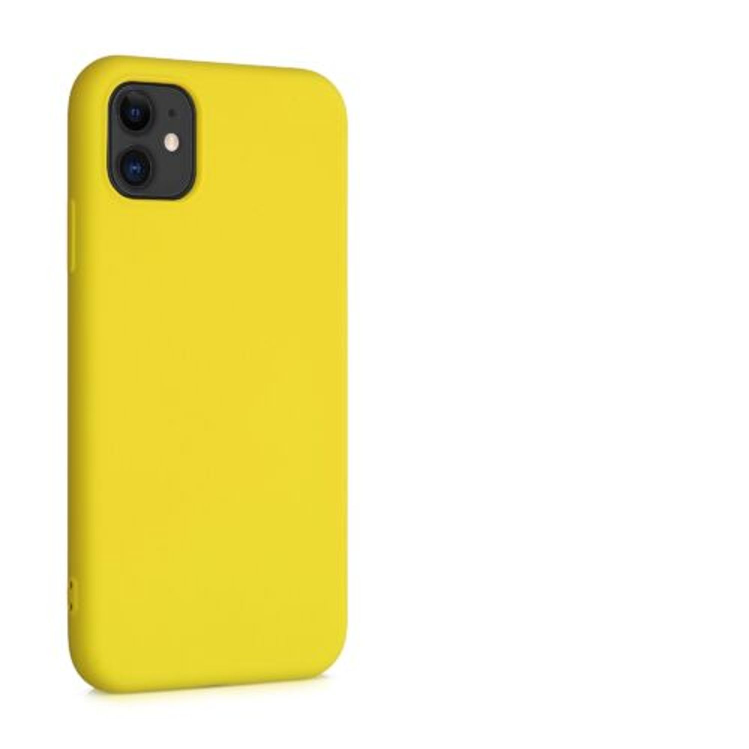 Husa pentru Apple iPhone 11, Silicon, Galben, 50791.165, Kwmobile fotografia produsului View 9 L