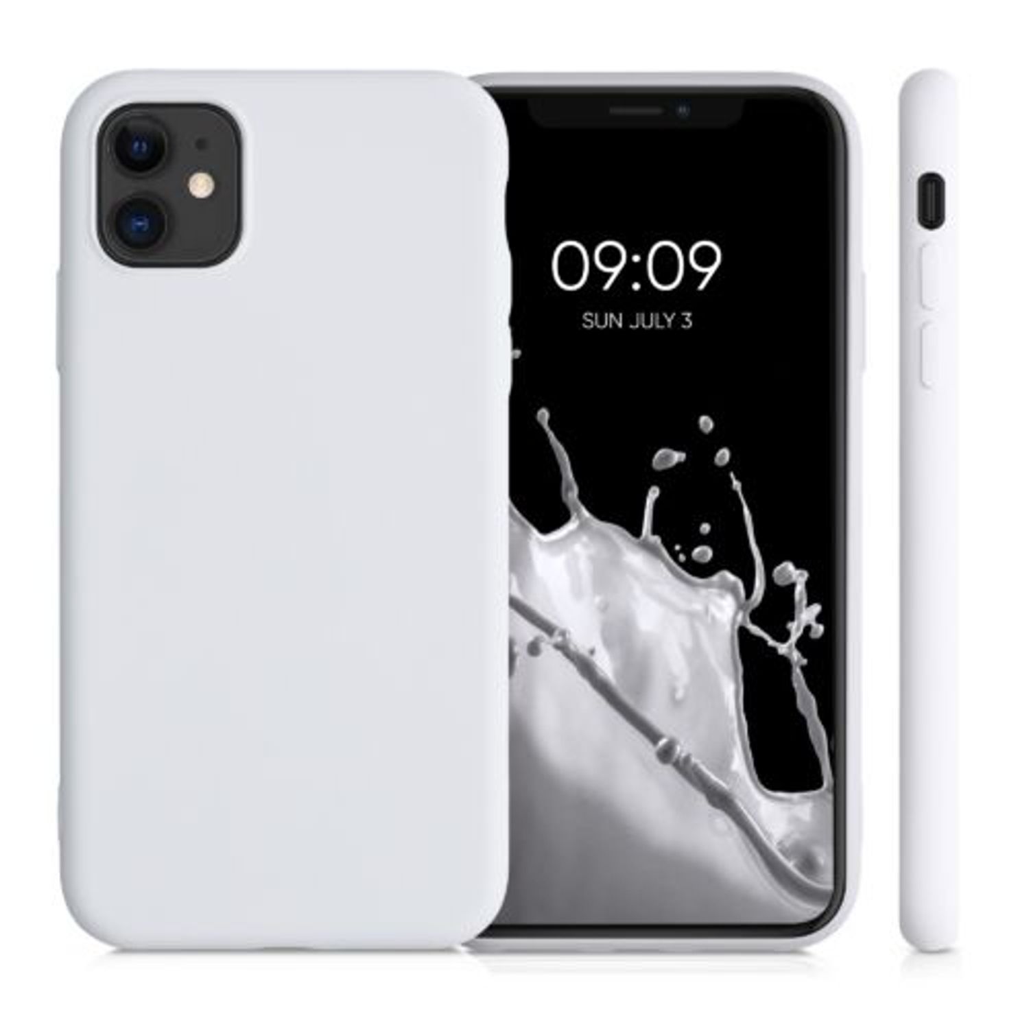 Husa pentru Apple iPhone 11, Silicon, Alb, 50791.48, Kwmobile fotografia produsului View 2 L