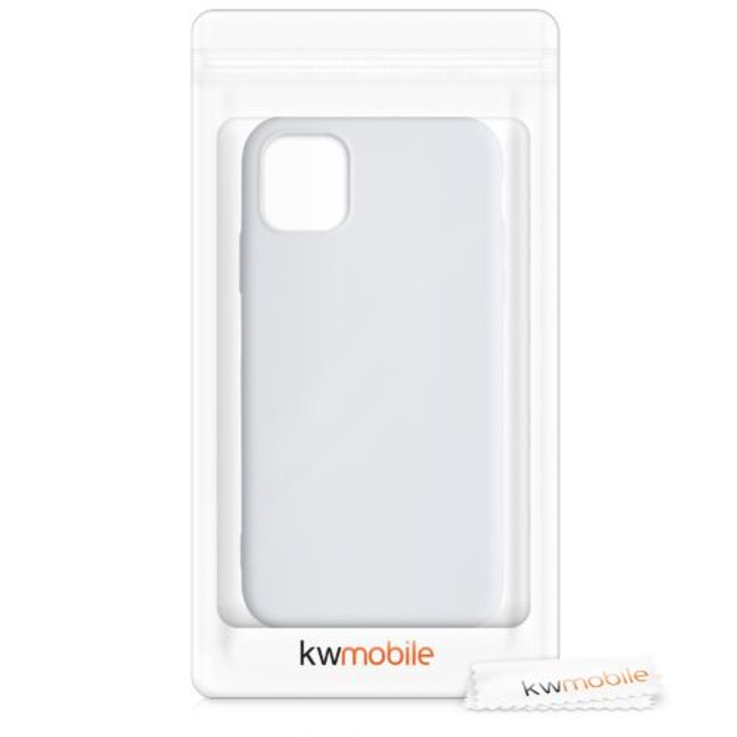 Husa pentru Apple iPhone 11, Silicon, Alb, 50791.48, Kwmobile fotografia produsului View 7 L