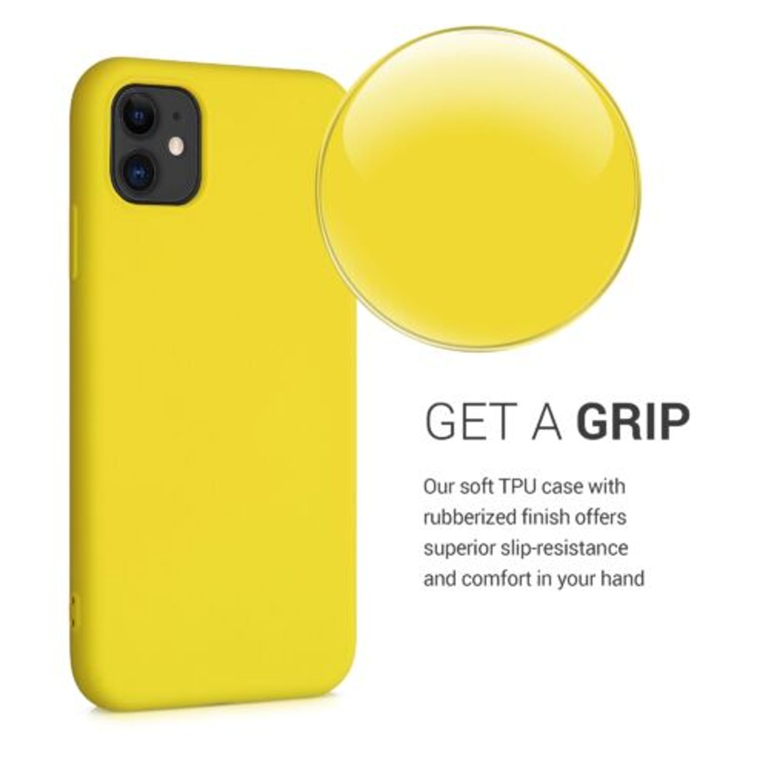 Husa pentru Apple iPhone 11, Silicon, Galben, 50791.165, Kwmobile fotografia produsului View 6 L
