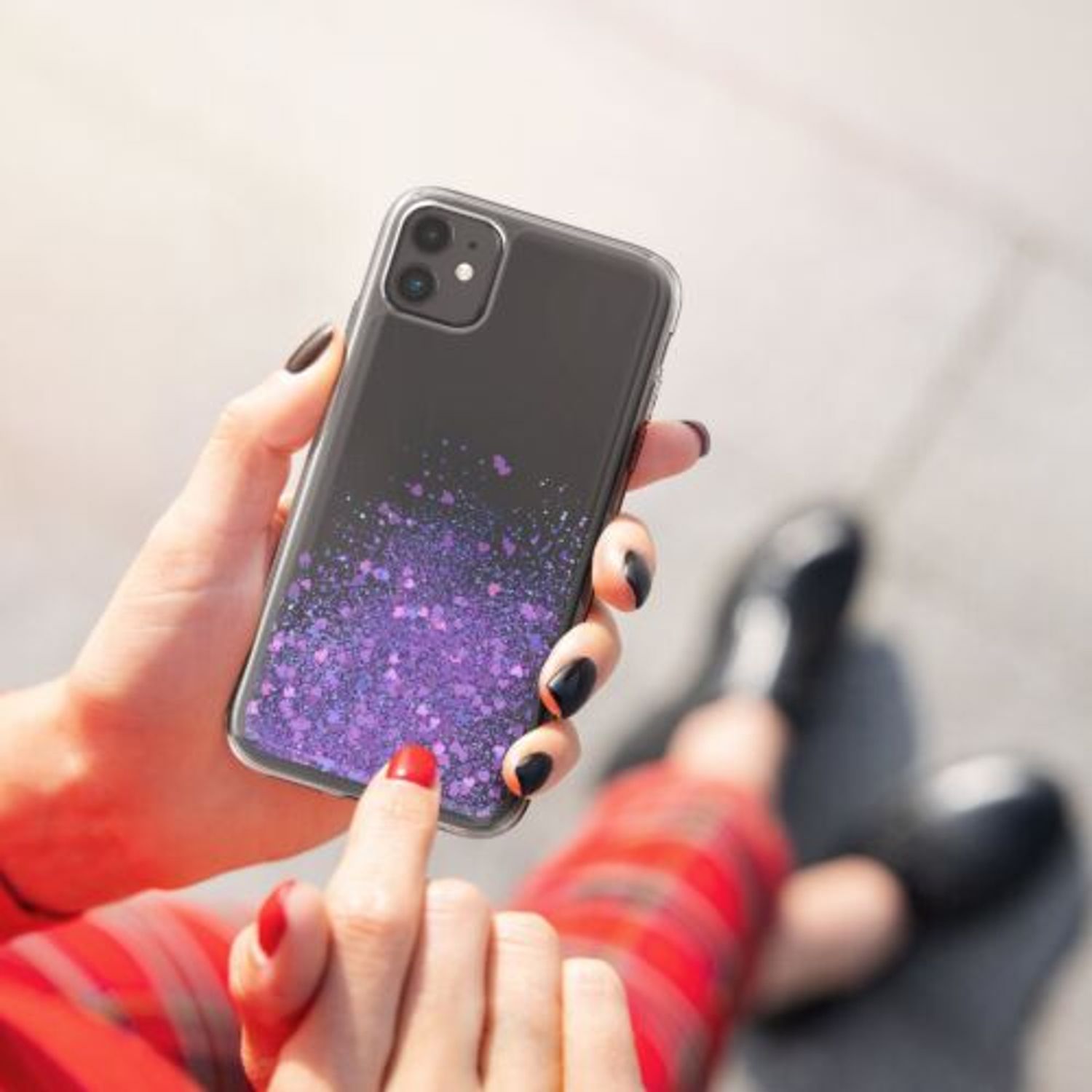 Husa pentru Apple iPhone 11, Silicon, Mov, 56807.01, Kwmobile fotografia produsului View 5 L