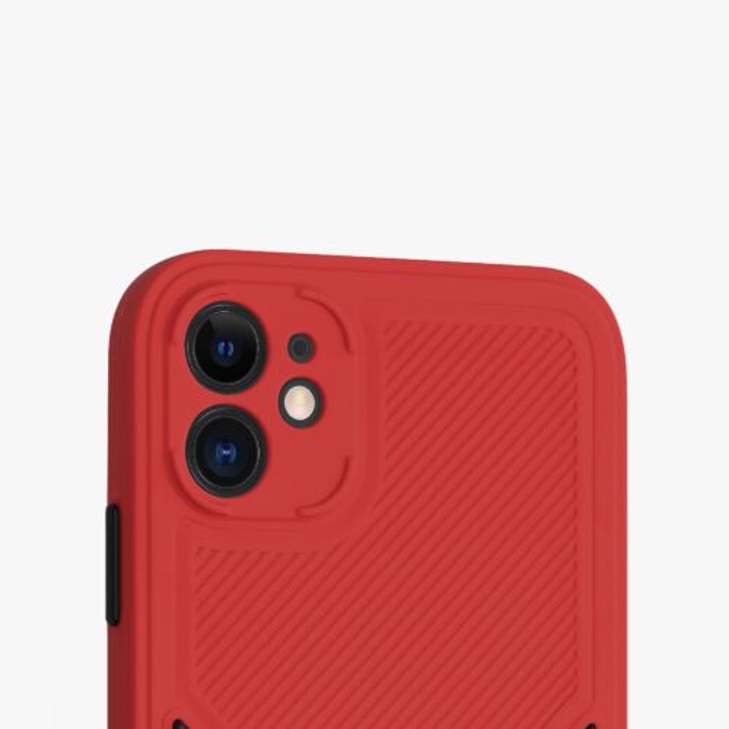 Husa pentru Apple iPhone 11, Silicon, Rosu, 56703.09, Kwmobile fotografia produsului View 7 L