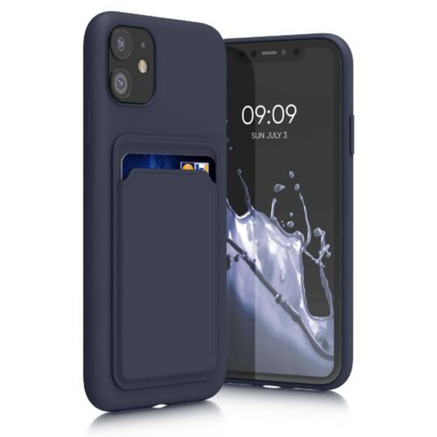 Husa pentru Apple iPhone 11, Silicon, Albastru, 55114.17, Kwmobile fotografia produsului View 2 L