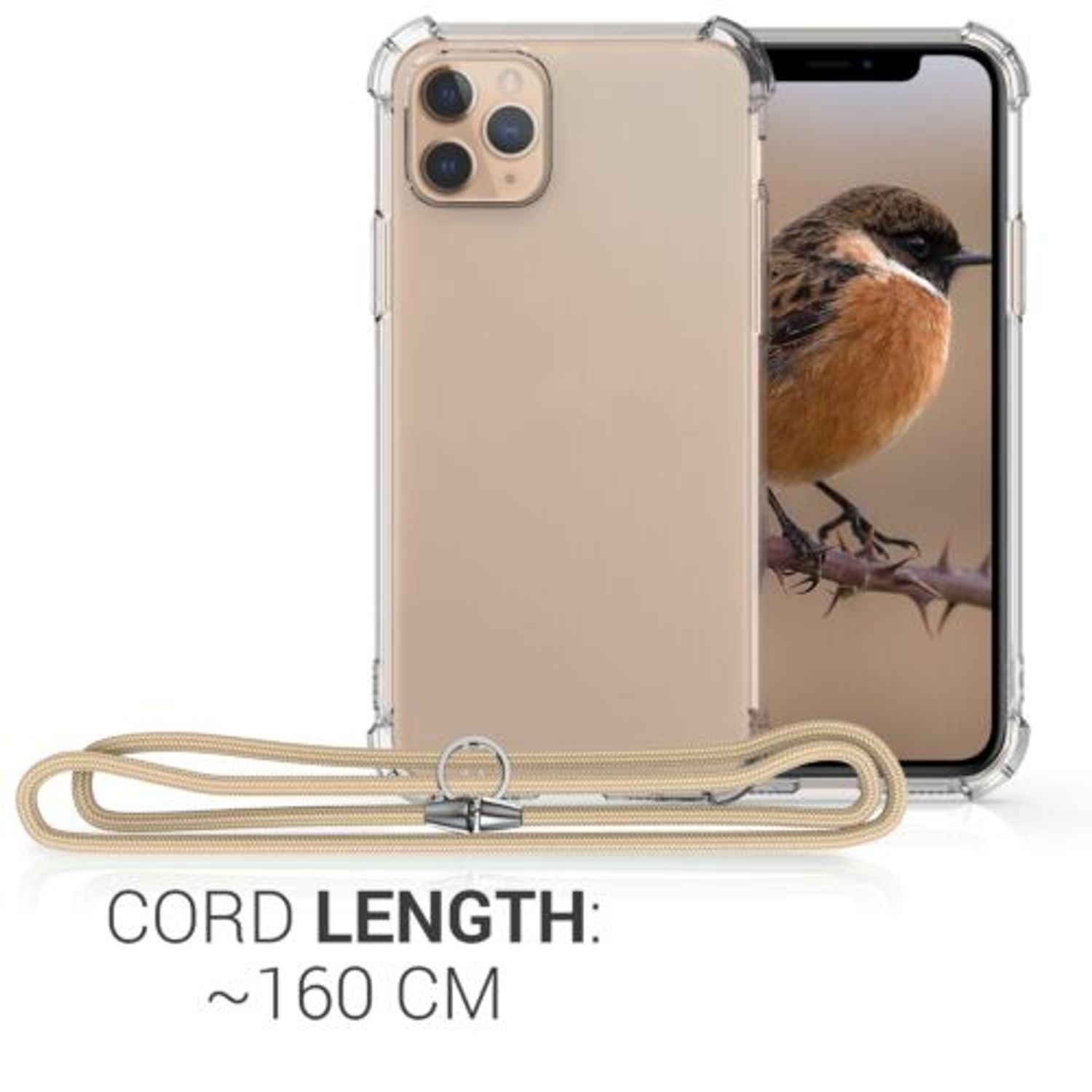 Husa pentru Apple iPhone 11 Pro, Silicon, Transparent, 49739.09, Kwmobile fotografia produsului View 5 L