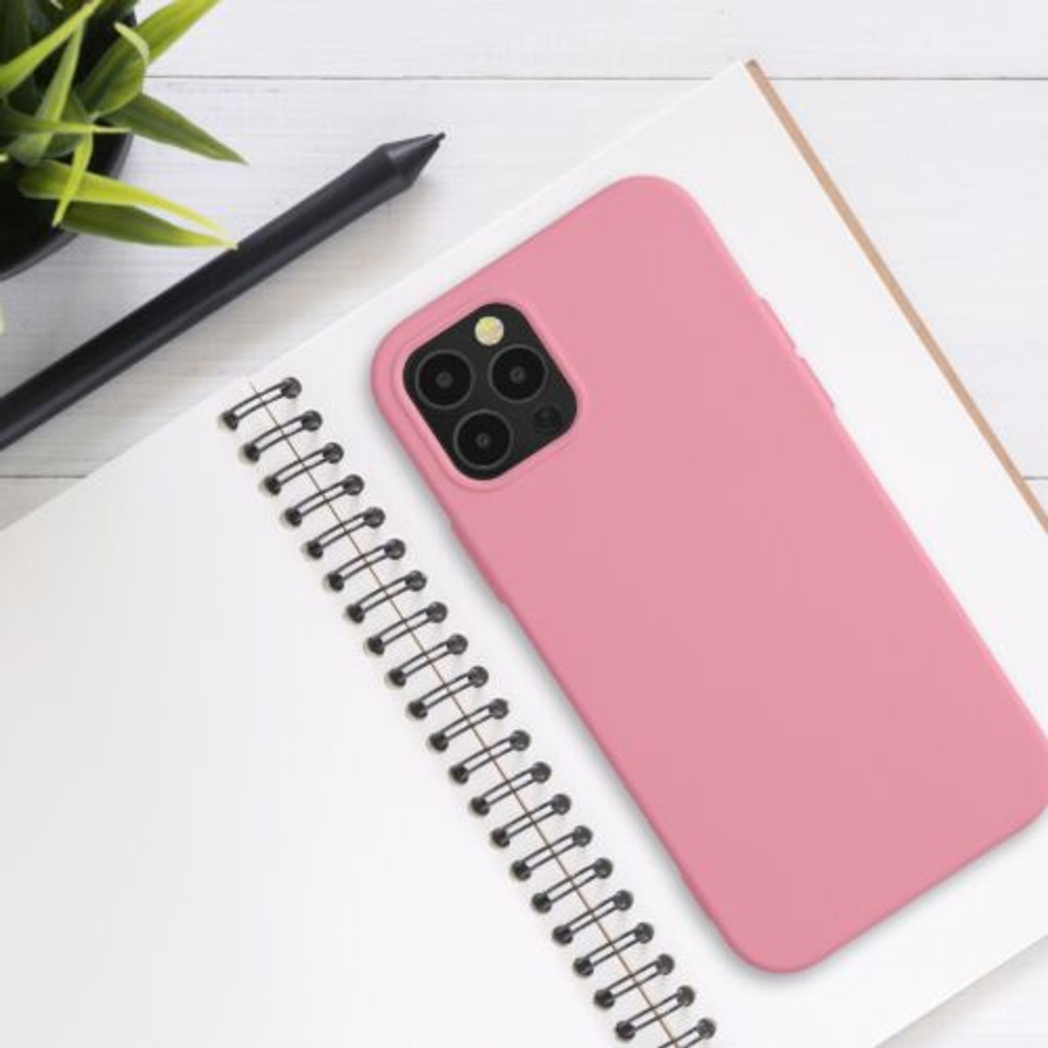 Husa pentru Apple iPhone 12/iPhone 12 Pro, Silicon, Roz, 53844.212 fotografia produsului View 3 L