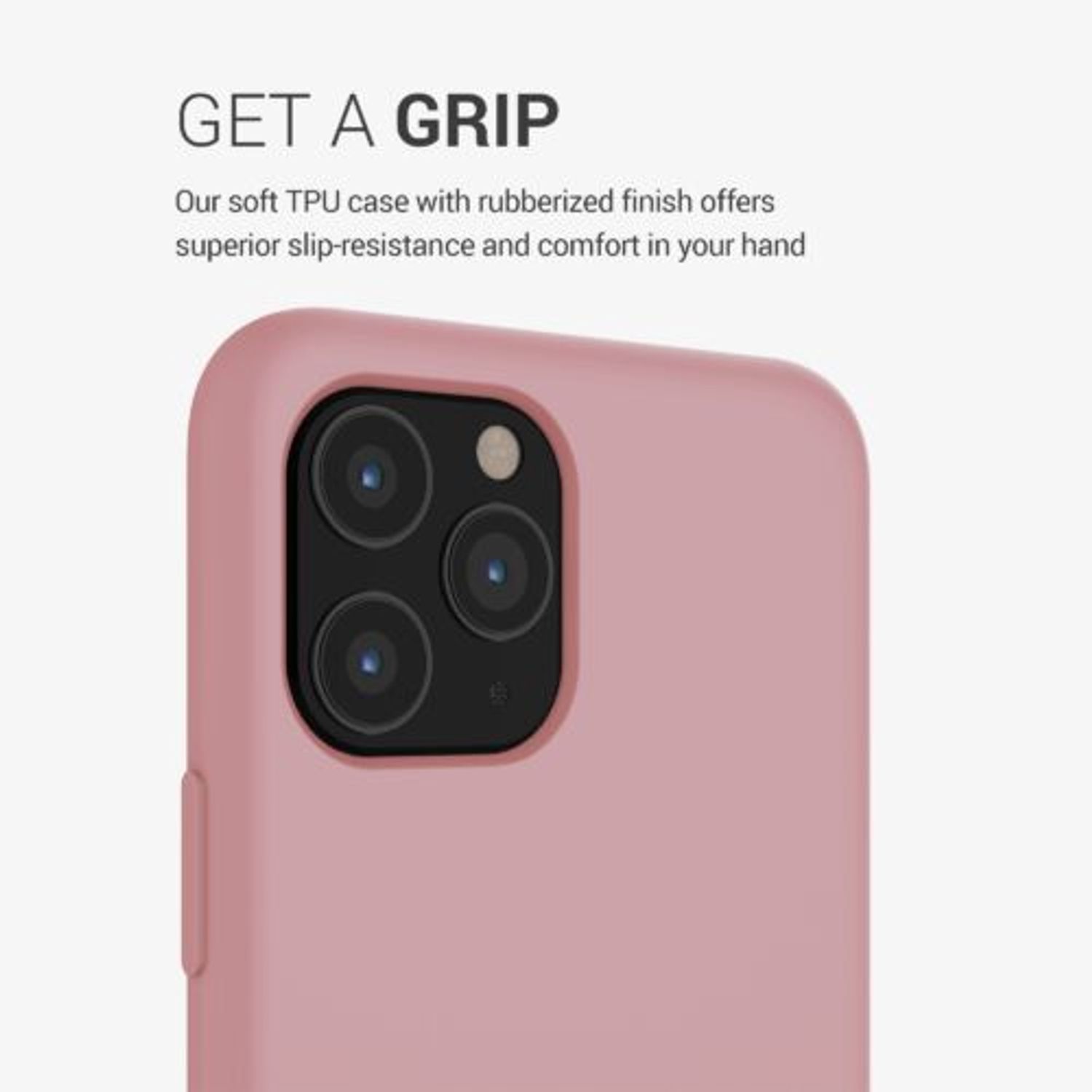 Husa pentru Apple iPhone 11 Pro, Silicon, Roz, 49726.193, Kwmobile fotografia produsului View 7 L