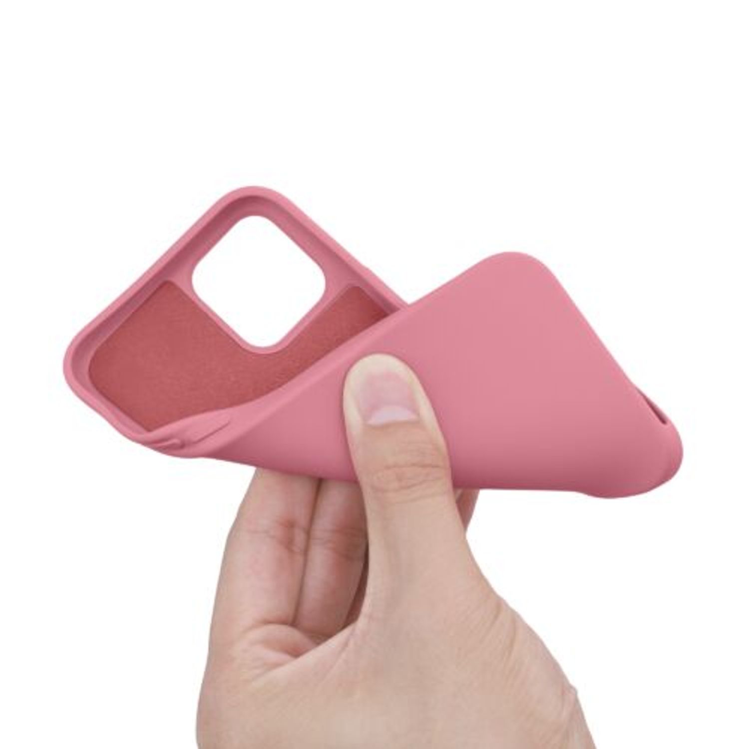 Husa pentru Apple iPhone 12/iPhone 12 Pro, Silicon, Roz, 53844.212 fotografia produsului View 8 L