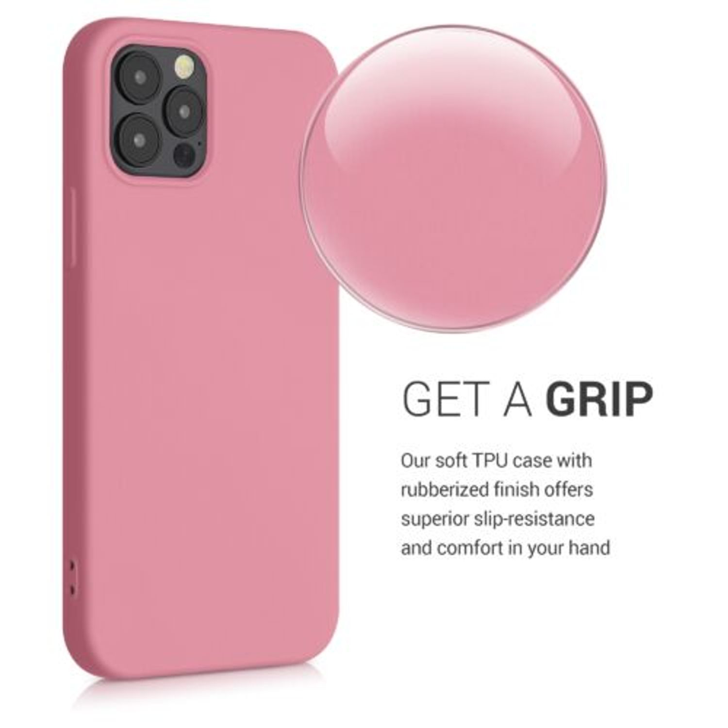 Husa pentru Apple iPhone 12/iPhone 12 Pro, Silicon, Roz, 53844.212 fotografia produsului View 5 L