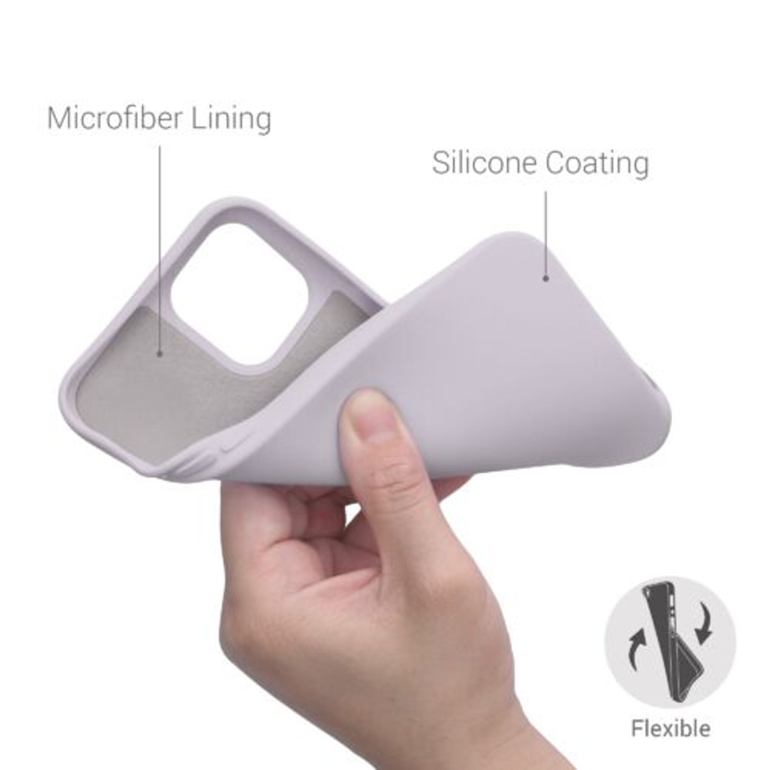 Husa pentru Apple iPhone 12/iPhone 12 Pro, Silicon, Mov, 53844.192 fotografia produsului View 2 L