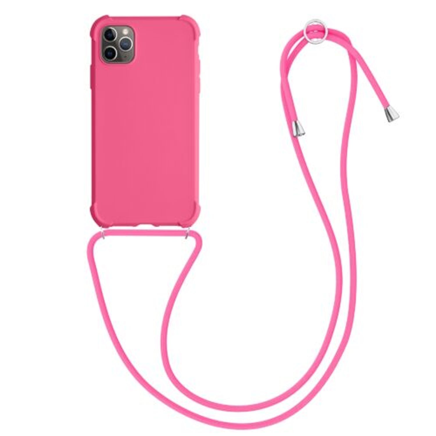 Husa pentru Apple iPhone 11 Pro Max, Silicon, Roz, 55764.77, Kwmobile fotografia produsului