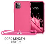 Husa pentru Apple iPhone 11 Pro Max, Silicon, Roz, 55764.77, Kwmobile fotografia produsului View 4 S
