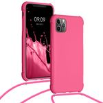 Husa pentru Apple iPhone 11 Pro Max, Silicon, Roz, 55764.77, Kwmobile fotografia produsului View 5 S