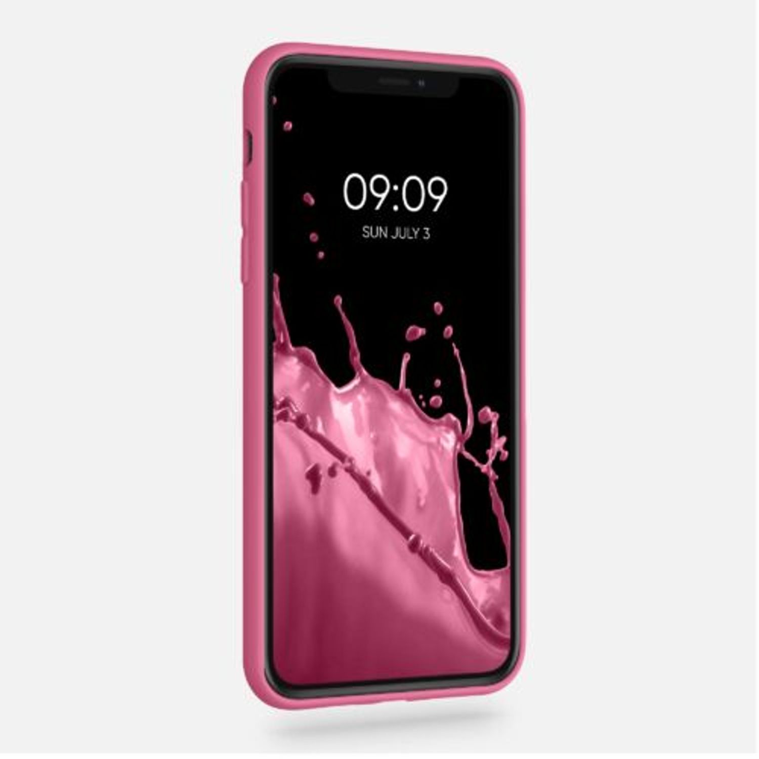 Husa pentru Apple iPhone 11 Pro Max, Silicon, Roz, 49789.212, Kwmobile fotografia produsului View 4 L