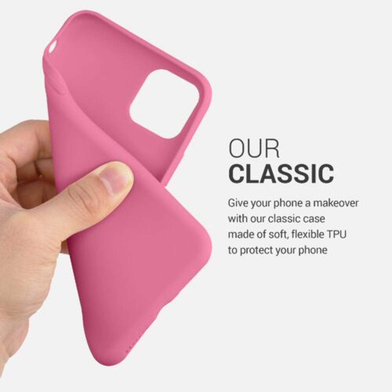 Husa pentru Apple iPhone 11 Pro Max, Silicon, Roz, 49789.212, Kwmobile fotografia produsului View 5 L