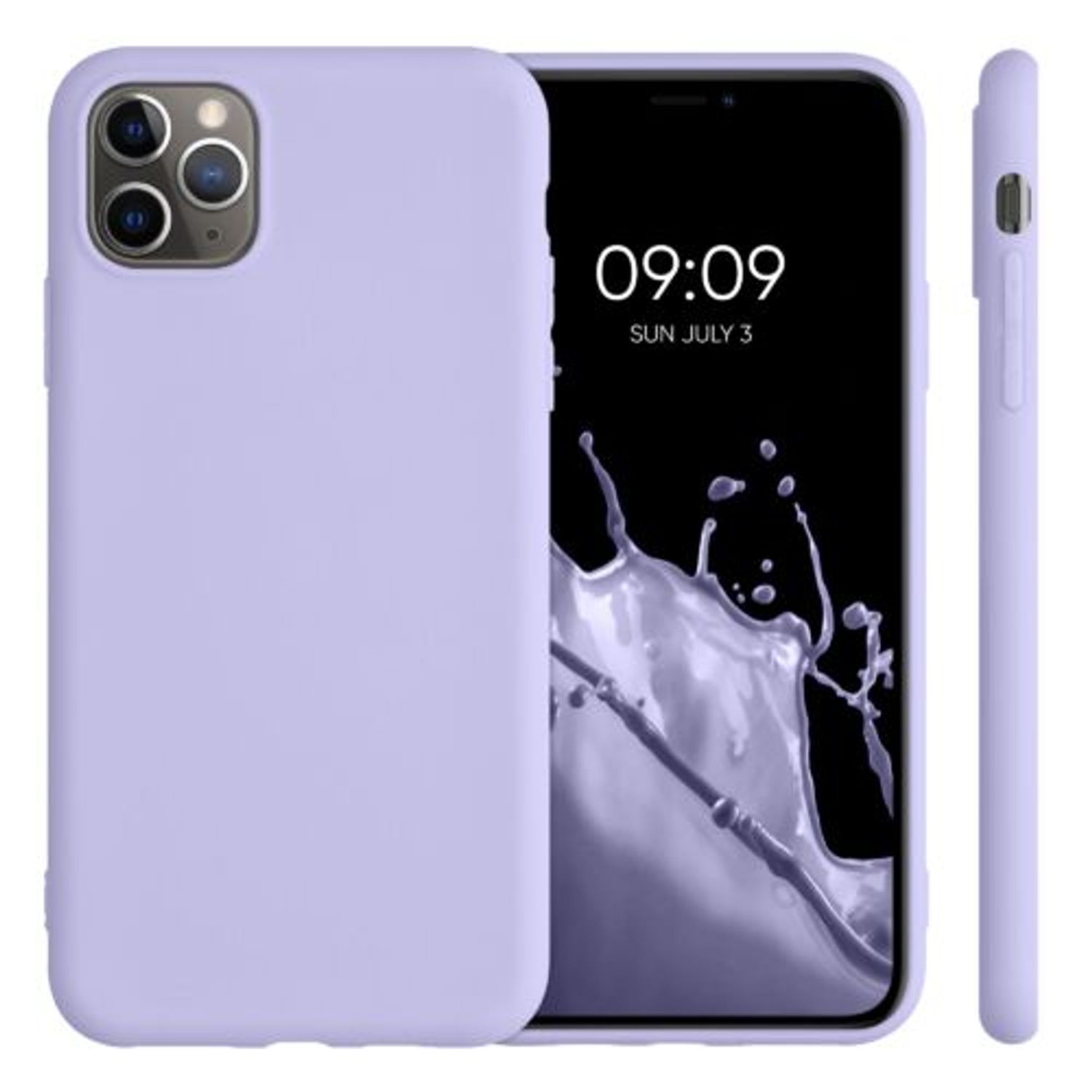 Husa pentru Apple iPhone 11 Pro Max, Silicon, Mov, 49789.139, Kwmobile fotografia produsului View 2 L