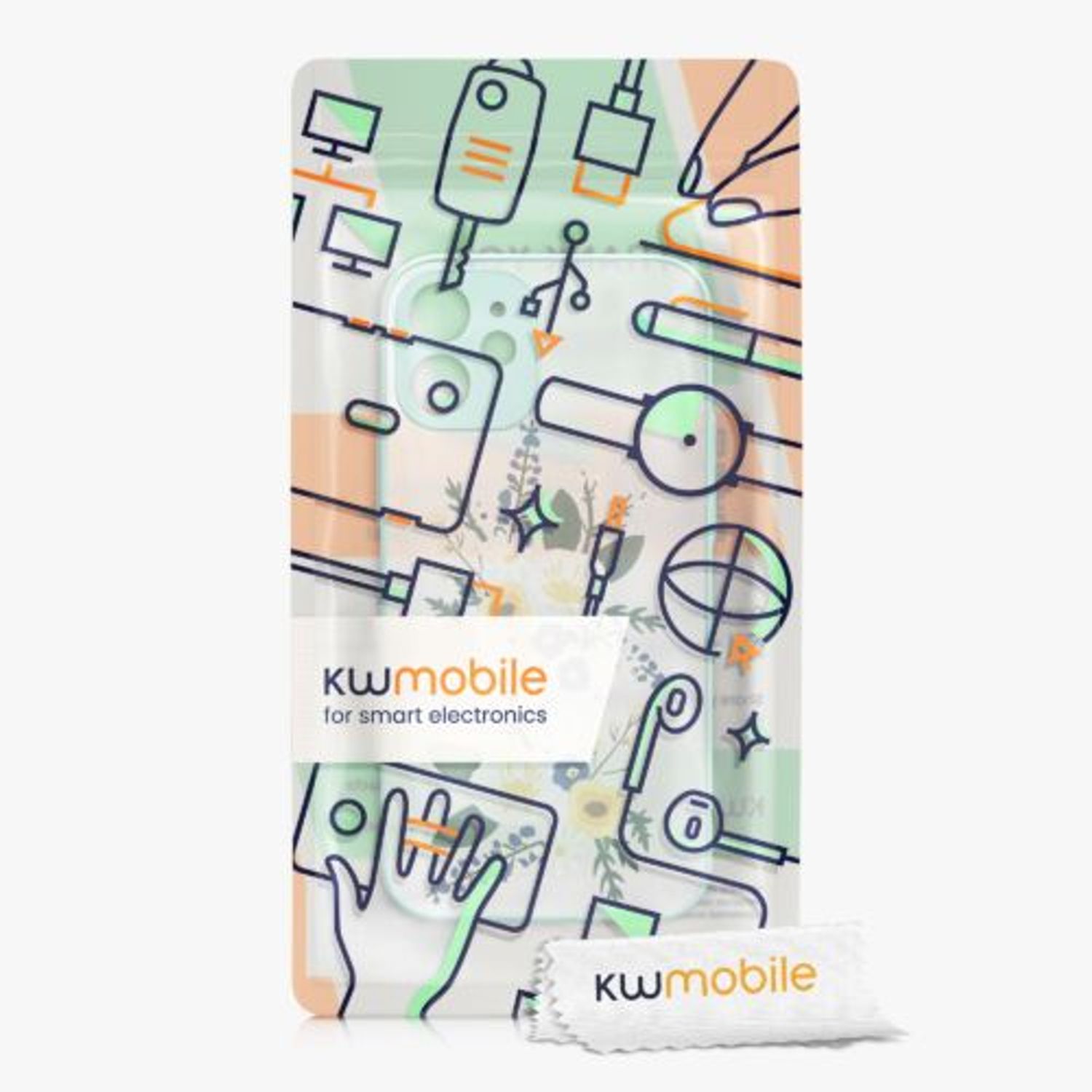 Husa pentru Apple iPhone 12/iPhone 12 Pro, Silicon, Multicolor, 56496.02, Kwmobile fotografia produsului View 7 L