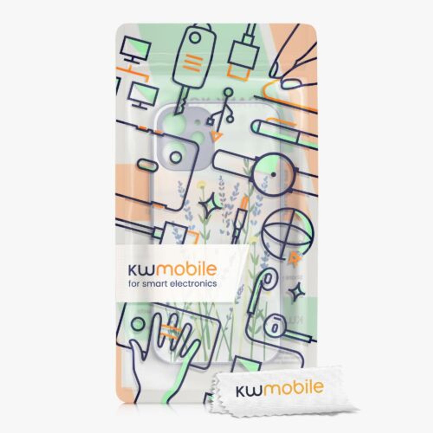 Husa pentru Apple iPhone 12/iPhone 12 Pro, Silicon, Multicolor, 56496.01, Kwmobile fotografia produsului View 8 L