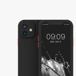 Husa pentru Apple iPhone 12/iPhone 12 Pro, Plastic, Negru, 56431.01, Kwmobile fotografia produsului View 9 S