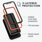 Husa pentru Apple iPhone 12/iPhone 12 Pro, Plastic, Negru, 56431.01, Kwmobile fotografia produsului View 5 S