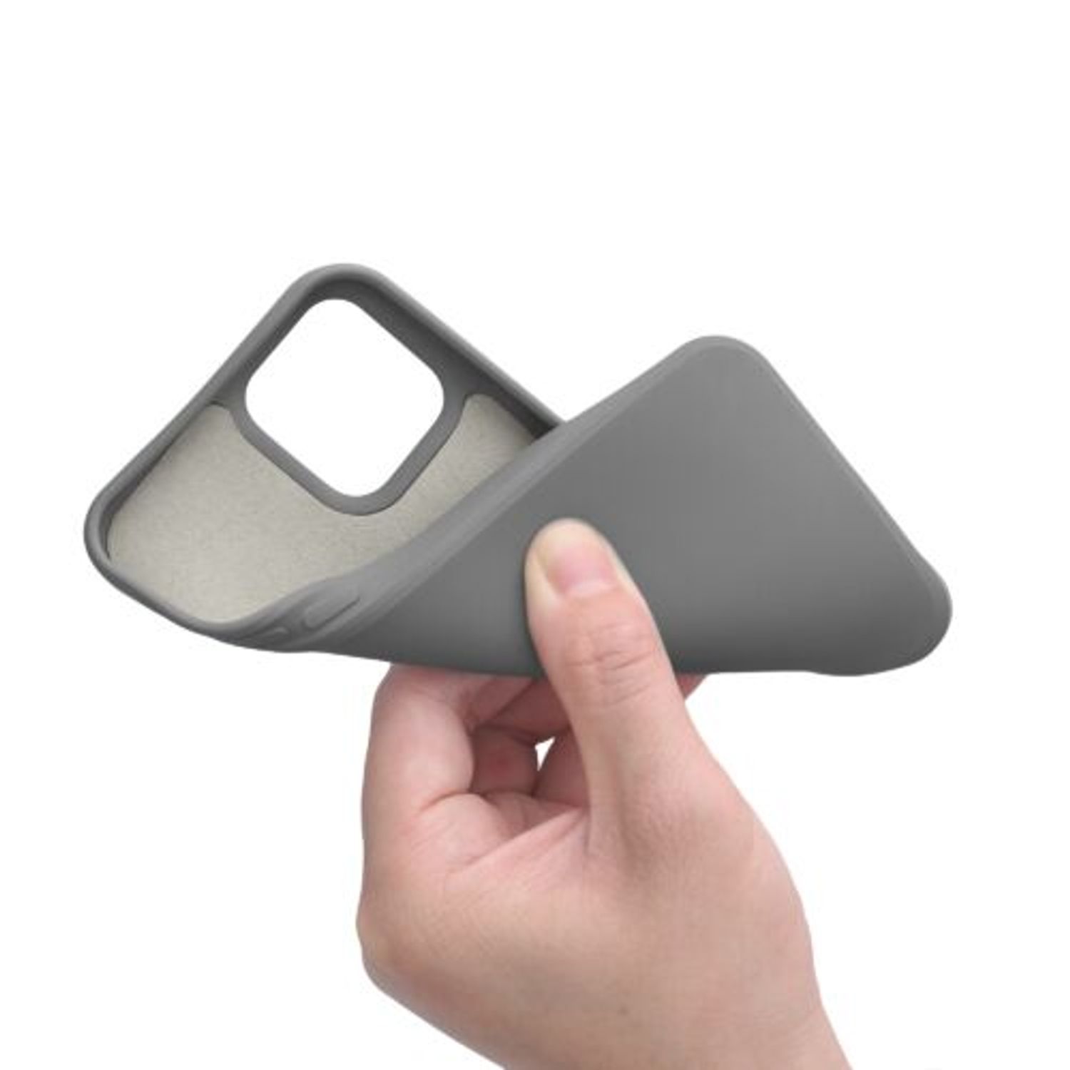 Husa pentru Apple iPhone 12/iPhone 12 Pro, Silicon, Gri, 53844.155 fotografia produsului View 8 L