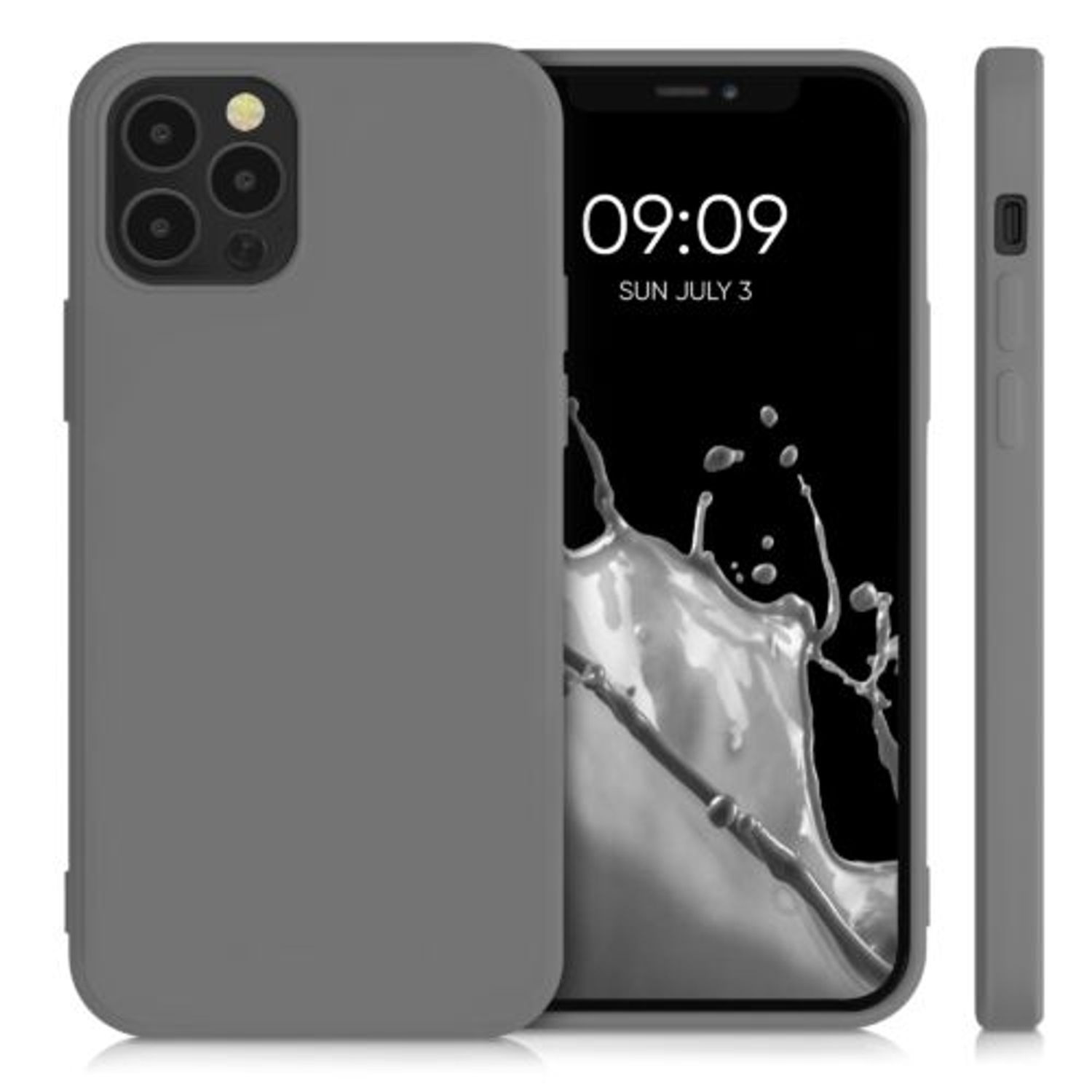 Husa pentru Apple iPhone 12/iPhone 12 Pro, Silicon, Gri, 53844.155 fotografia produsului View 2 L