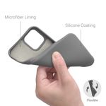 Husa pentru Apple iPhone 12/iPhone 12 Pro, Silicon, Gri, 53844.155 fotografia produsului View 4 S