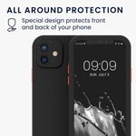 Husa pentru Apple iPhone 12/iPhone 12 Pro, Plastic, Negru, 56431.01, Kwmobile fotografia produsului View 6 S