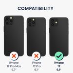 Husa pentru Apple iPhone 12/iPhone 12 Pro, Silicon, Negru, 56298.01, Kwmobile fotografia produsului View 4 S