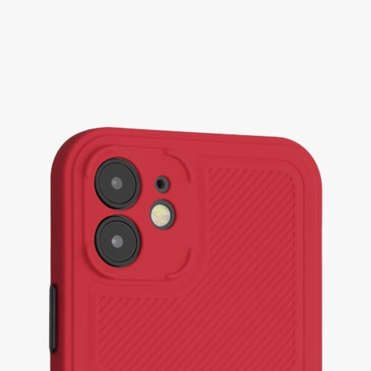 Husa pentru Apple iPhone 12/iPhone 12 Pro, Silicon, Rosu, 56699.09, Kwmobile fotografia produsului View 3 L