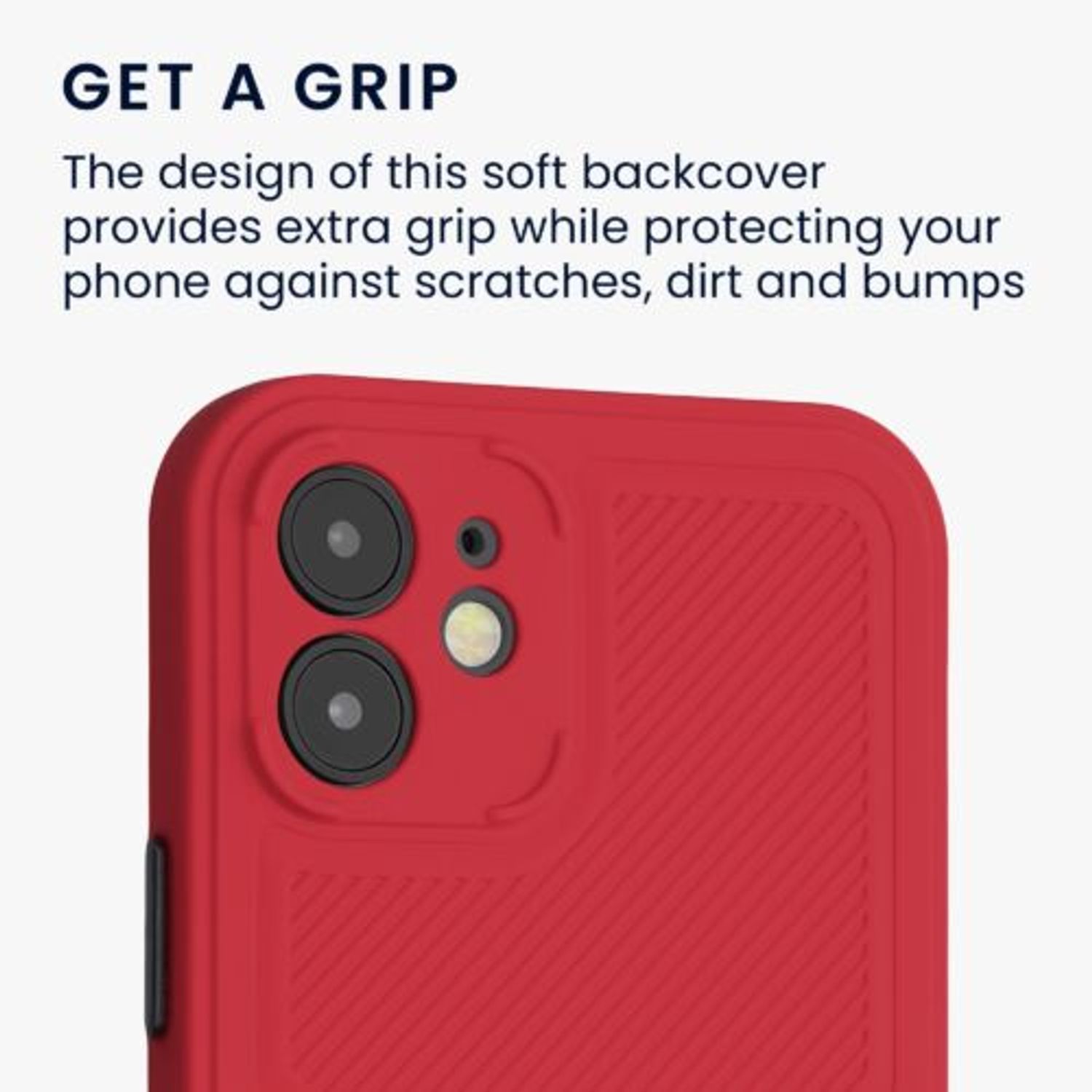 Husa pentru Apple iPhone 12/iPhone 12 Pro, Silicon, Rosu, 56699.09, Kwmobile fotografia produsului View 4 L