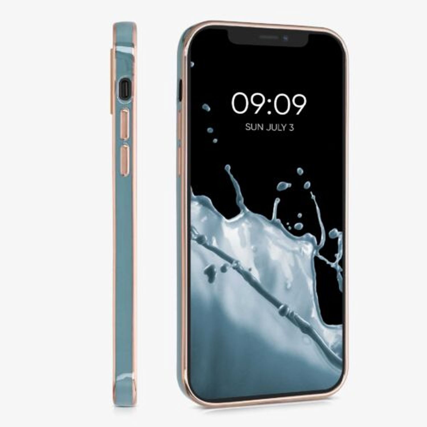 Husa pentru Apple iPhone 12/iPhone 12 Pro, Silicon, Albastru, 56298.202, Kwmobile fotografia produsului View 4 L